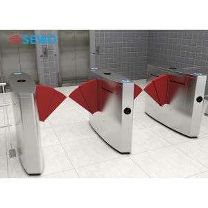900mm Widened Pedestrian Flap Barrier Gates For Pedestrian Access Control