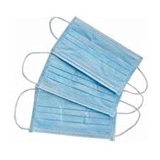 Civilian Single Use Disposable Pollution Mask , Disposable Blue Mask For Men And