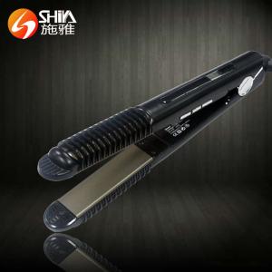 professional 2 in 1 white black flat iron hair straightener and hair curler With LED/LCD display in china