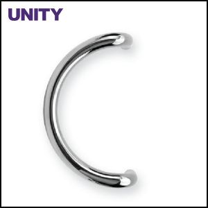 SS Door Pull Handles C Shape Inline Back to Back Fixing EN1906