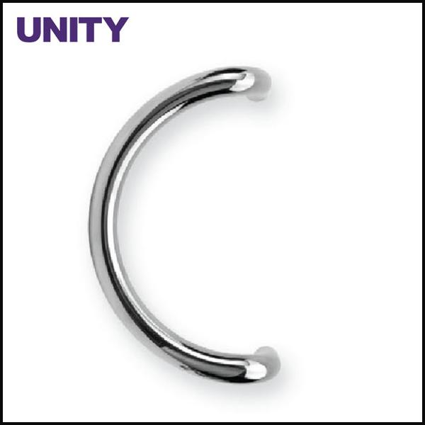 SS Door Pull Handles C Shape Inline Back to Back Fixing EN1906