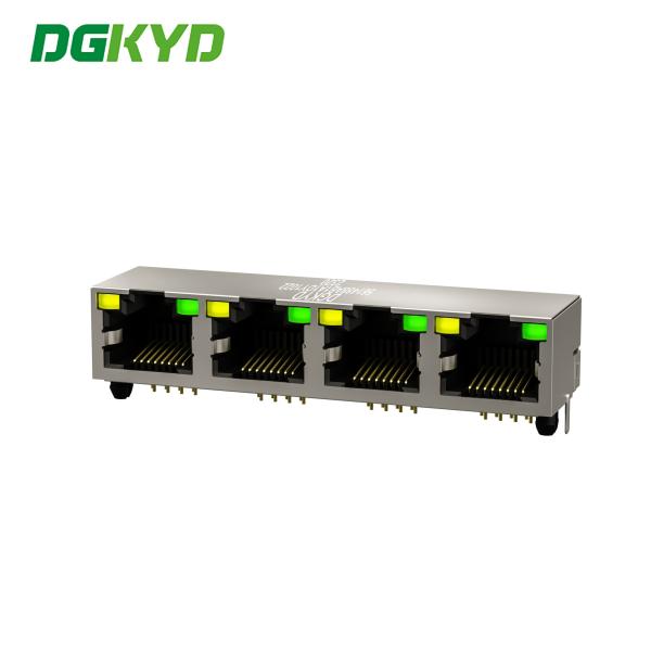 Four Port 8p8c Rj45 Connector Without Filter Network Socket DGKYD561488AB1A1DY10