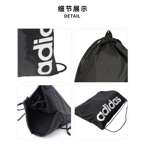 Exercise Fitness Durable Drawstring Backpack With Letter Patterned Printing