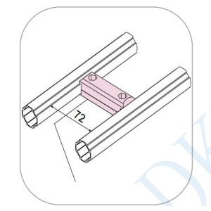 DYJ28-A08 Parallel Extension Joint Material Handling Improvement Lean Pipe Joint