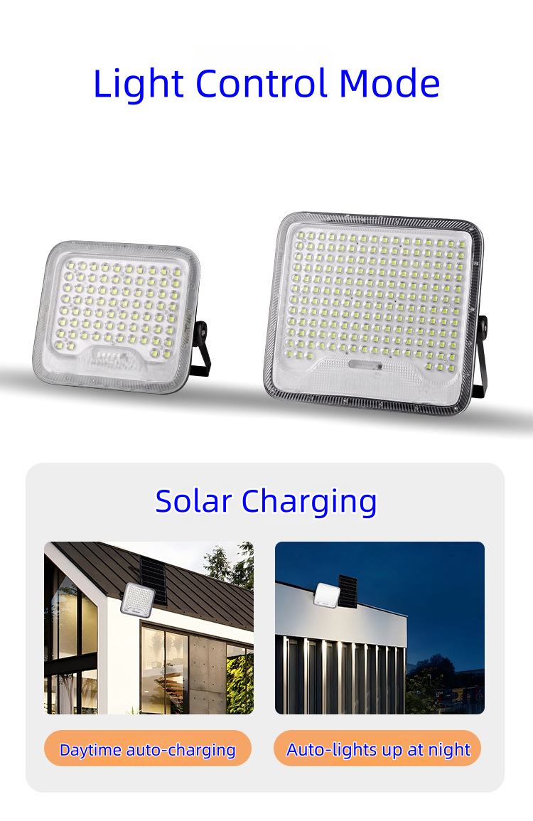 IP65 High Brightness Solar Flood Light With Motion Sensor For Backyard Security