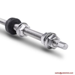 Stainless Steel Double Threaded Self Drilling Hanger Bolts For Solar Systems