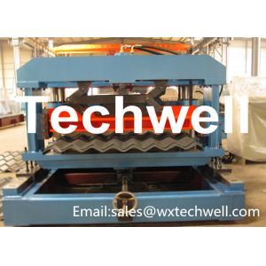 Chain Drive Roof Tile Making Machine With Touch Screen PLC Frequency Control