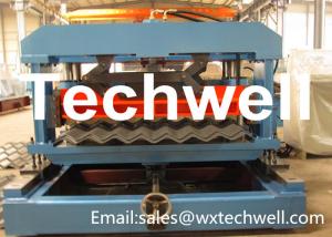 Cheap Chain Drive Roof Tile Making Machine With Touch Screen PLC Frequency Control System for sale