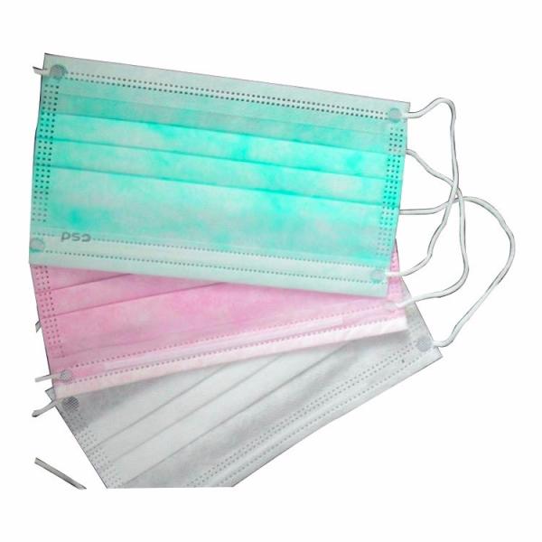 No Stimulus Disposable Face Mask , Soft Elastic Disposable Earloop Face Mask
