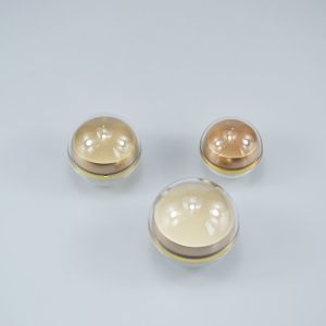 Convenient and Durable Acrylic Round Sphere Shape Container for Health Care