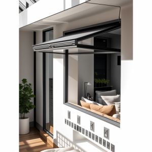 Aluminum Custom Folding Glass Windows Outward / Inward Opening