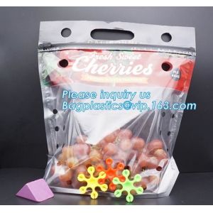 China Resealable Fruits Vegetable Plastic Zip Lock Packaging Bags, OPP CPP Printed Grape Bags For Fruit, Fancy Zip-lock Plasti on sale