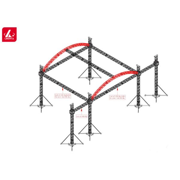 Quality Customizable Aluminum Square Strangle Truss For Outdoor Advertising wholesale