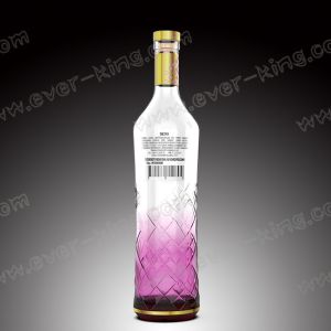 Crystal White Flint Custom Glass Bottle 500 ML for Luxury Liquor and Spirit