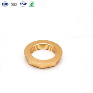 Custom CNC Aluminum Nuts M0.8-M12 with Anodizing ISO9001