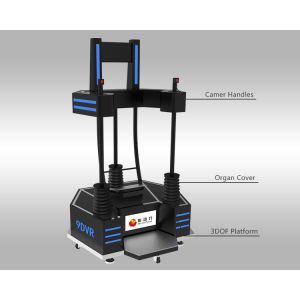 Amusement Equipment Standing Up 9D VR Flight Simulator Experiencing Extreme