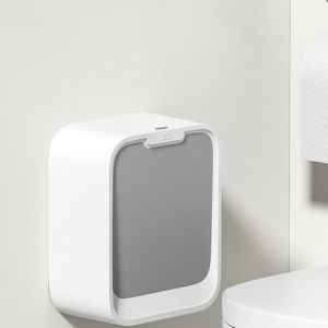 Cheap Electric Mini Smart Waste Bin Rectangle Rubbish Can Self Sealing Hanging Garbage Can Trash Garbage Basket Plastic Bins with Lid for sale