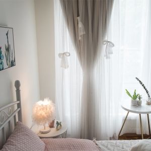 Jacquard Polyester Curtain Fabric Leaf Pattern Print Blackout