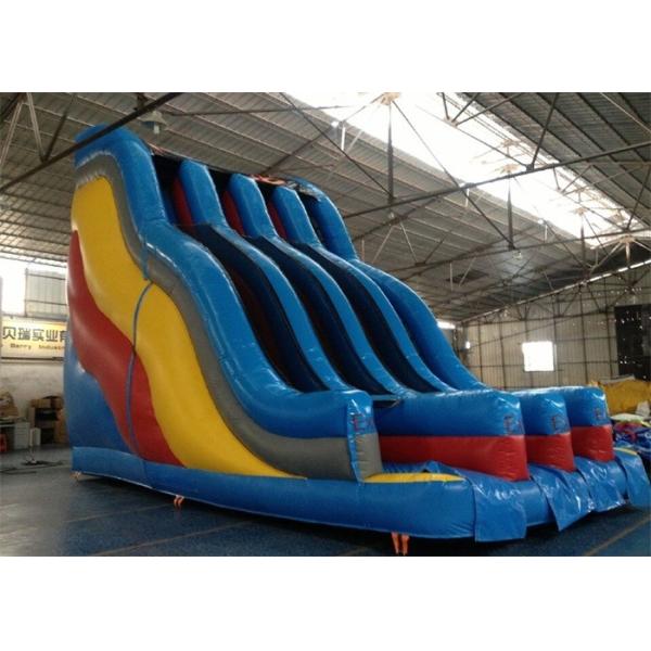 Large Commercial PVC Tarpaulin Adults Inflatable Hippo Slide Approved CE