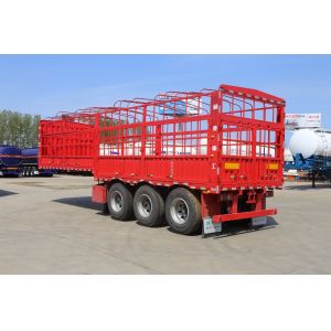 China 40FT Drop Sidewall Board Bulk Fence Van Curtain Box Dump Tipper Transport Flatbed Heavy Cargo Fence Semi Trailer on sale