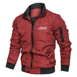 Custom Men's Clothes 2023 Fall Winter Men's Jacket Windproof Autumn Long Sleeve