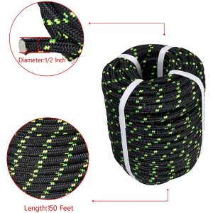 Double Braid Polyester Rope Nylon Pulling Rope Arborist Rigging Multipurpose