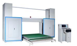 Cheap Vacuum Table CNC Foam Cutting Machine With Oscillating Blade Adjustable Speed for sale