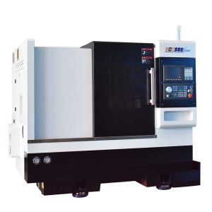 Slant Bed Metal Cnc Lathe Machine High Presion Overall 45° Bed Form And Slope