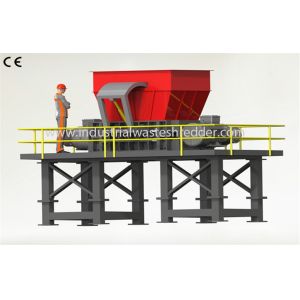 Scrap Aluminium Shredder Machine 2 Motors Drive Low Speed For Can Bale