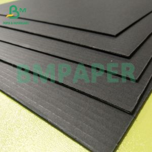 110+110+110gsm Recycle Pulp Black 3 Ply E Corrugated Board For Packaging