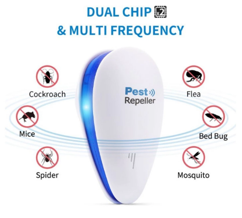 Blue light Ultrasonic Insect Repellent new key clip electronic repeller