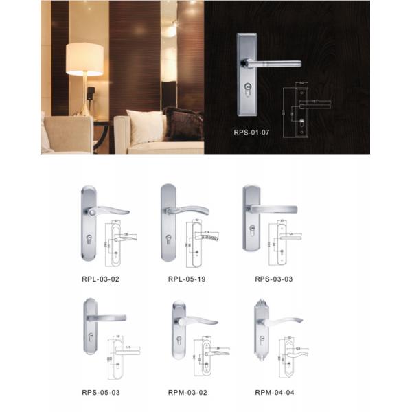 Stainless Steel 304 Door Handle Plate Customized Door PVD