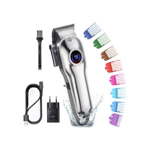 100% Waterproof Cordless Pro Home Barber Kit LED Display for Men