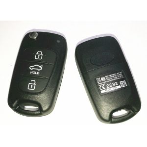 Cheap Black Hyundai Car Key OKA-186T / NO32 MD-TP With 46 Chip PCF7936 for sale