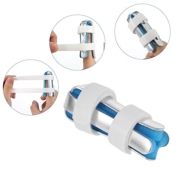Quality Adjustable finger splint S M L size finger support with foam blue color wholesale
