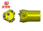Pusher Leg Drill Machine Taper Button Bit , 4 Buttons Rock Boring Bits