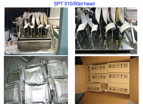 Inkjet Printer Print Heads Spt Seiko 510 50pl 720dpi Max Resolution