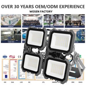 200w 600w Modular LED Solar Flood Lights 800w 1200w For Volleyball Court