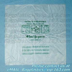 En13432 certified compostable bag on roll, 100% Compostable Vest Carrier Plastic