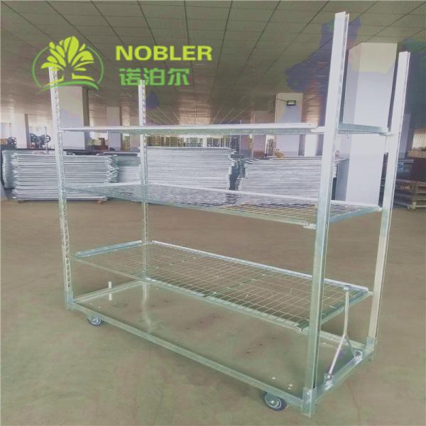 Quality Multi Purpose Layer Flower Trolley Adjustable Hot Dip Galvanizing Not Easy To Rust wholesale
