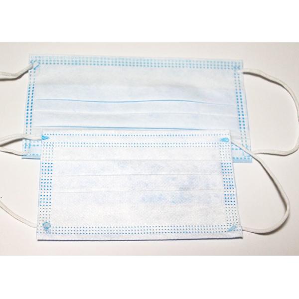 Quality Antibacterial 3 Ply Disposable Face Mask Humidity Resistant Dust Protection wholesale