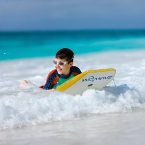 Custom Color and Logo Design Yellow 33 Inch Bodyboard for Surfing on Lakes