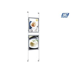 Hanging Type Crystal LED Light Box Acrylic Frame Indoor Poster Displaying