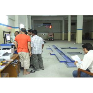 Cheap AA4C Real Cases Of Foreign Customers Vehicle Test Line Axle Load Side Slip Suspension Brake Roller Tester for sale