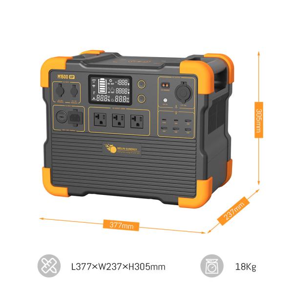 Quality 2200W Lithium Battery Solar Generator with 600W Solar Panel and 2-Hour Charging for 1536Wh Capacity wholesale