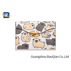 Coloful Picture 3D Lenticular Printing Service Plastic File Bag / Folder