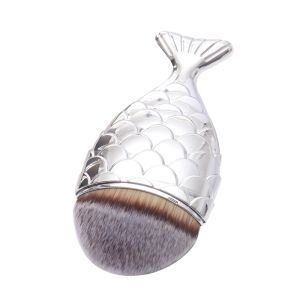 Plastic Handle Single Mermaid Fish Tail Face Foundation Brush