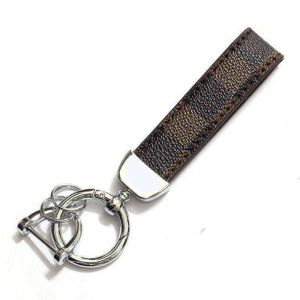 Personalized Embossed Leather Keychain Thermal Transfer Printing