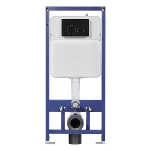 Cheap Rectangular Full Frame Concealed Cistern with Dual Flush in White for sale