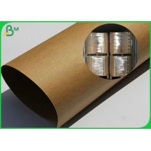 250gram 300gram 350gram Brown Kraft Paper Roll High Stiffness For Normal Package